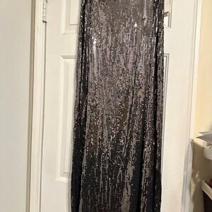 Michael Kors Blue and Gray Paisley Skirt